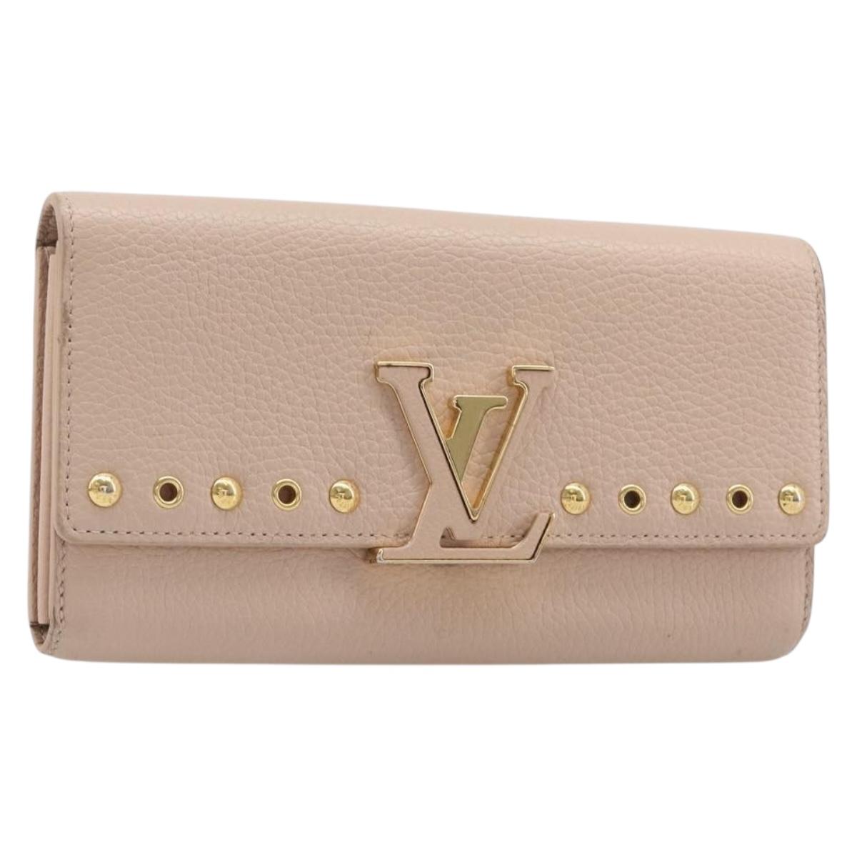 LOUIS VUITTON Portefeuille Capsine Wallet Taurillon Clemence M62763 Auth 216169V