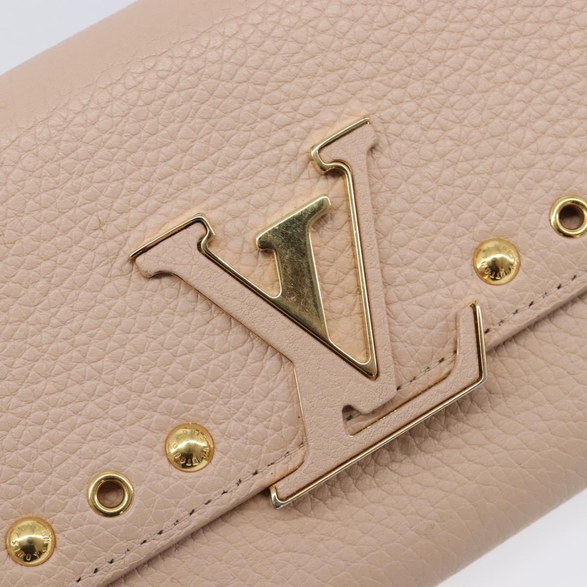 LOUIS VUITTON Portefeuille Capsine Wallet Taurillon Clemence M62763 Auth 216169V