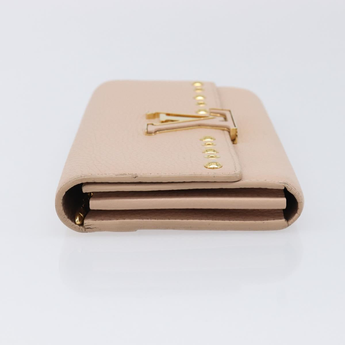 LOUIS VUITTON Portefeuille Capsine Wallet Taurillon Clemence M62763 Auth 216169V