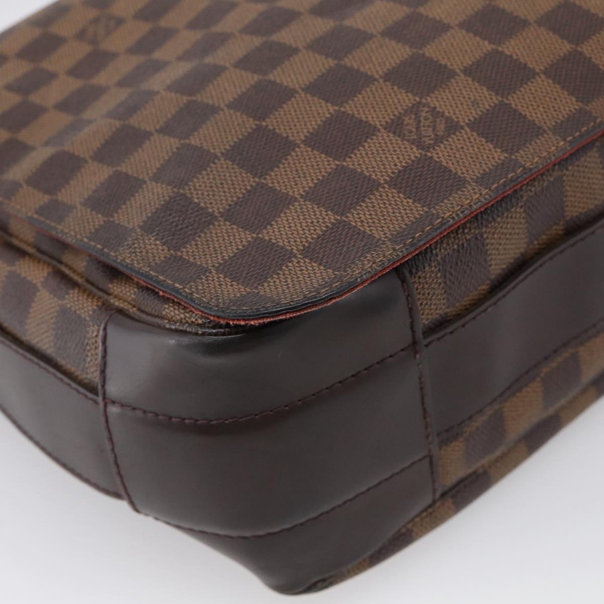 LOUIS VUITTON Damier Ebene Bastille Shoulder Bag N45258 LV Auth 216170