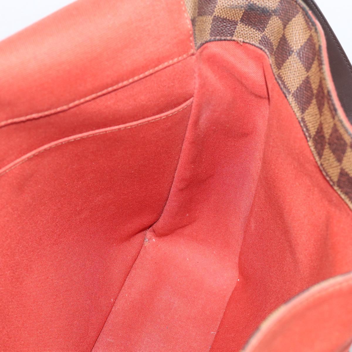 LOUIS VUITTON Damier Ebene Bastille Shoulder Bag N45258 LV Auth 216170