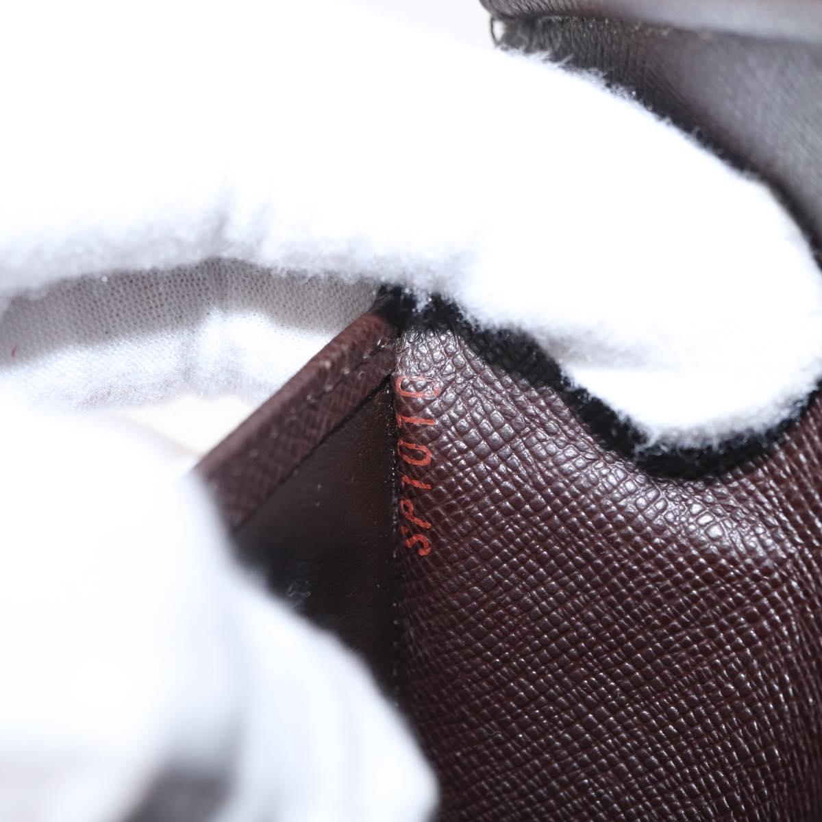 LOUIS VUITTON Damier Ebene Porte Tresor Etui Papie Wallet N61202 LV Auth 216174V