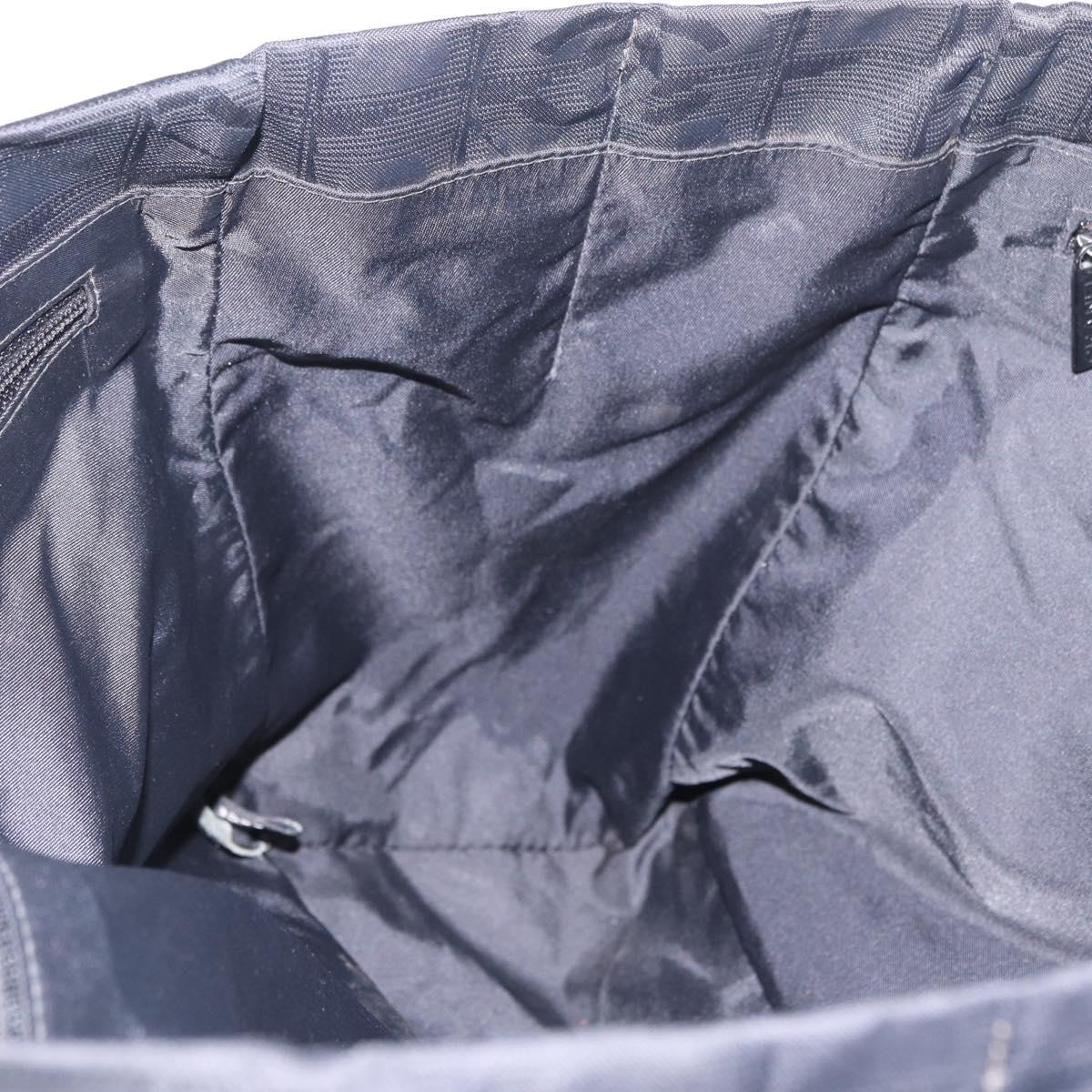 CHANEL New Travel Line Tote Bag Nylon Black CC Auth 216180A