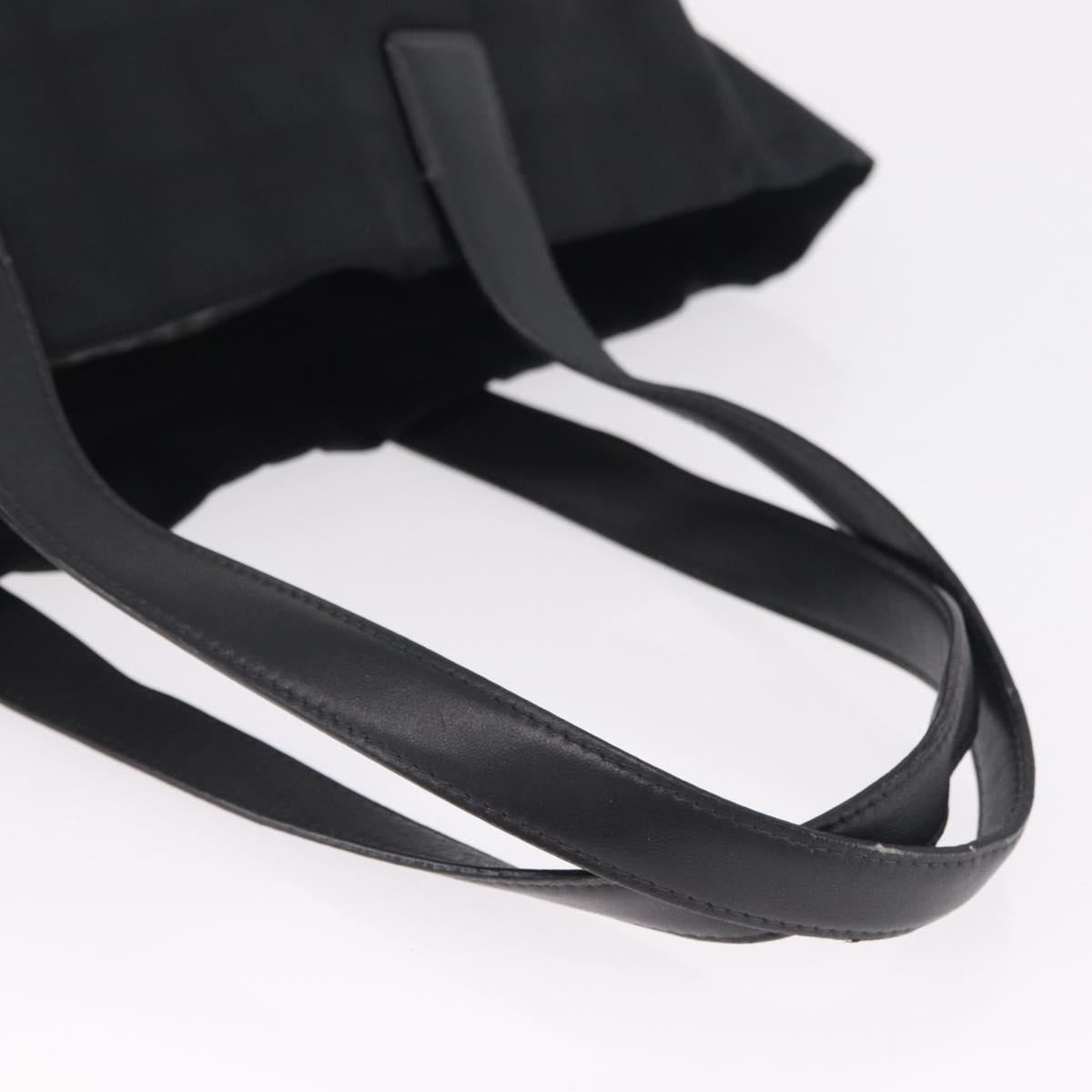 CHANEL New Travel Line Tote Bag Nylon Black CC Auth 216180A