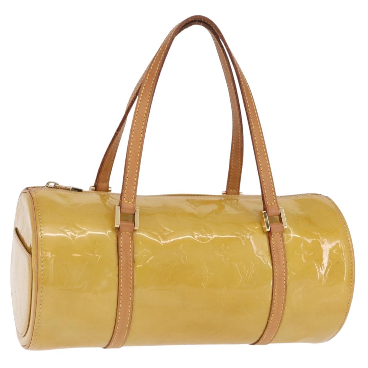 LOUIS VUITTON Monogram Vernis Bedford Hand Bag Beige M91006 LV Auth 216218V