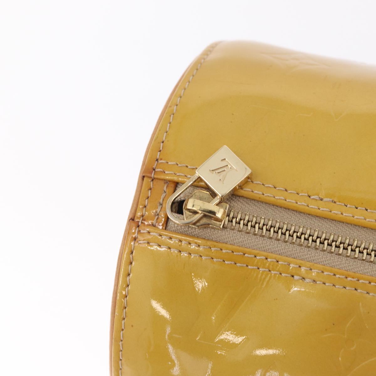 LOUIS VUITTON Monogram Vernis Bedford Hand Bag Beige M91006 LV Auth 216218V