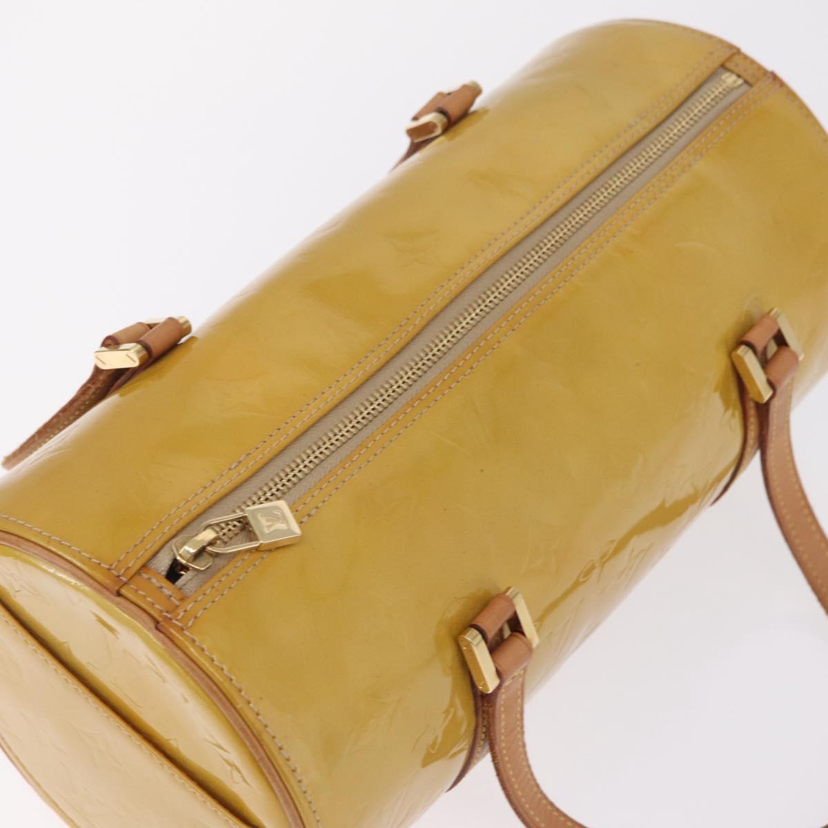 LOUIS VUITTON Monogram Vernis Bedford Hand Bag Beige M91006 LV Auth 216218V