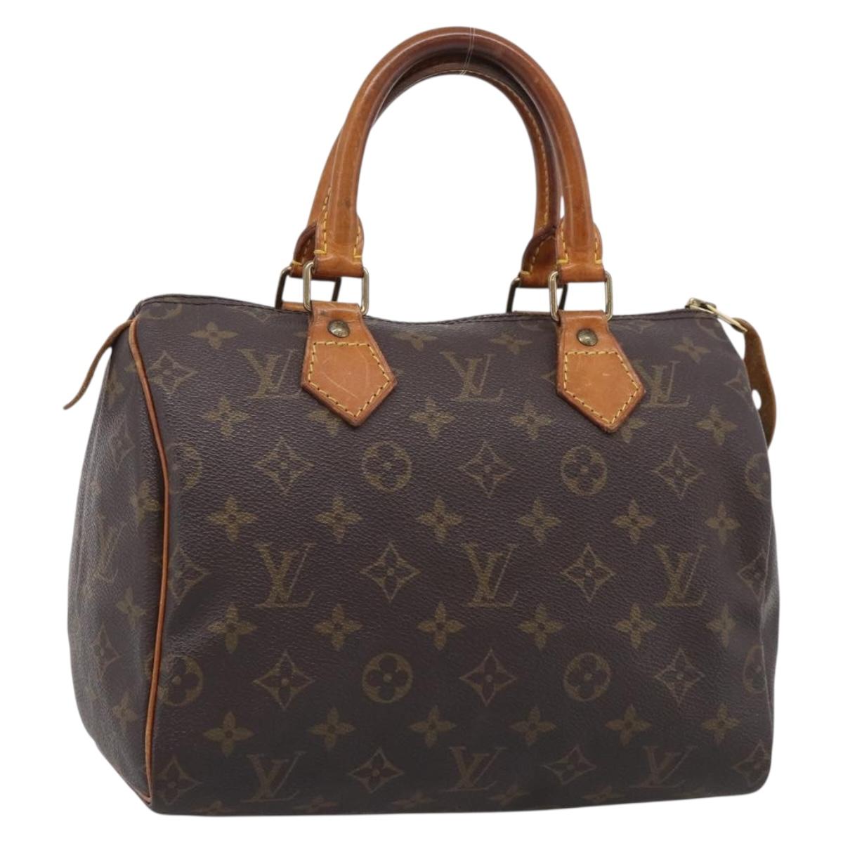LOUIS VUITTON Monogram Speedy 25 Hand Bag M41528 LV Auth 216224