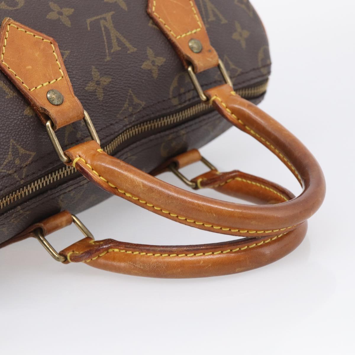 LOUIS VUITTON Monogram Speedy 25 Hand Bag M41528 LV Auth 216224