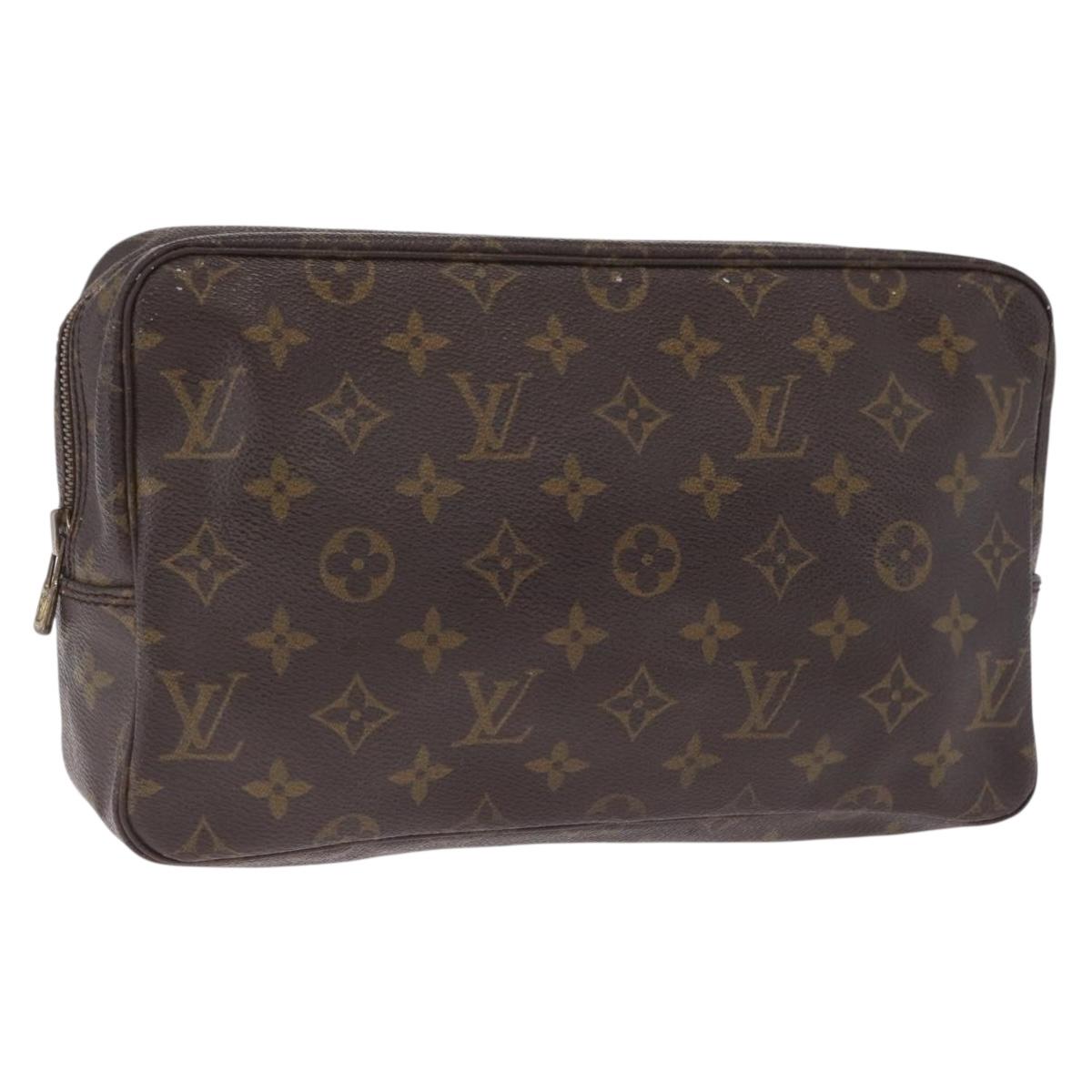 LOUIS VUITTON Monogram Trousse Toilette 28 Clutch Bag M47522 LV Auth 216242A