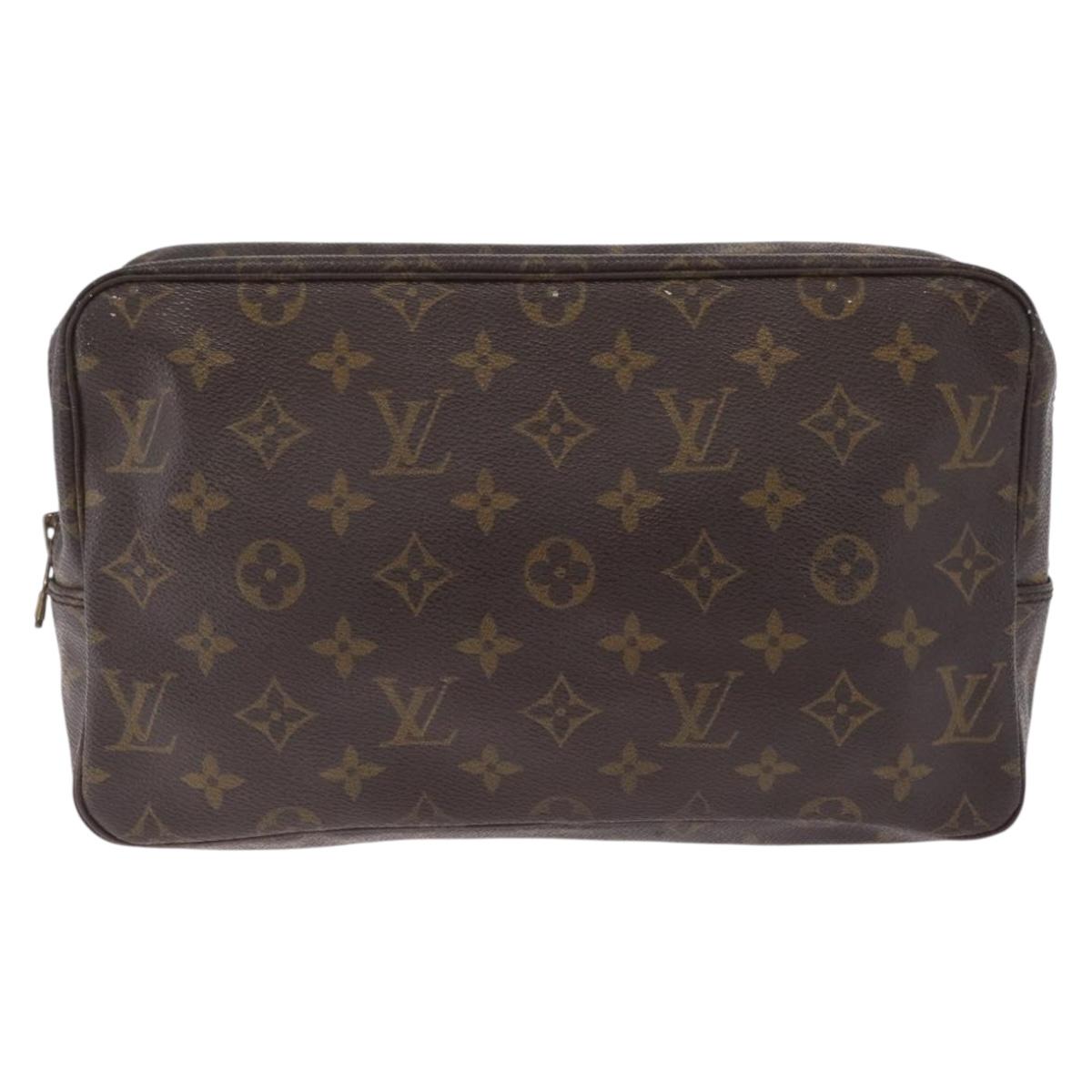 LOUIS VUITTON Monogram Trousse Toilette 28 Clutch Bag M47522 LV Auth 216242A