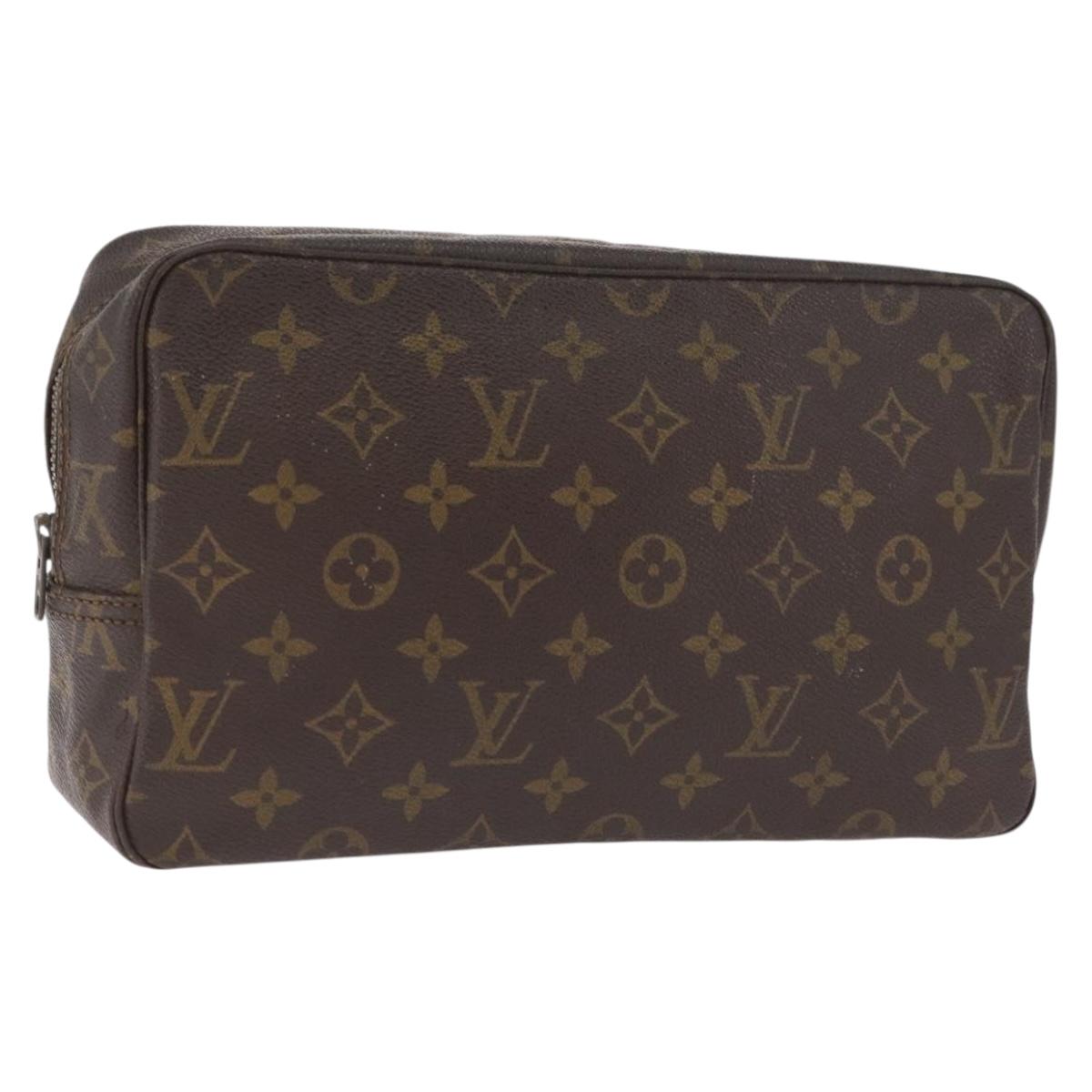 LOUIS VUITTON Monogram Trousse Toilette 28 Clutch Bag M47522 LV Auth 216249