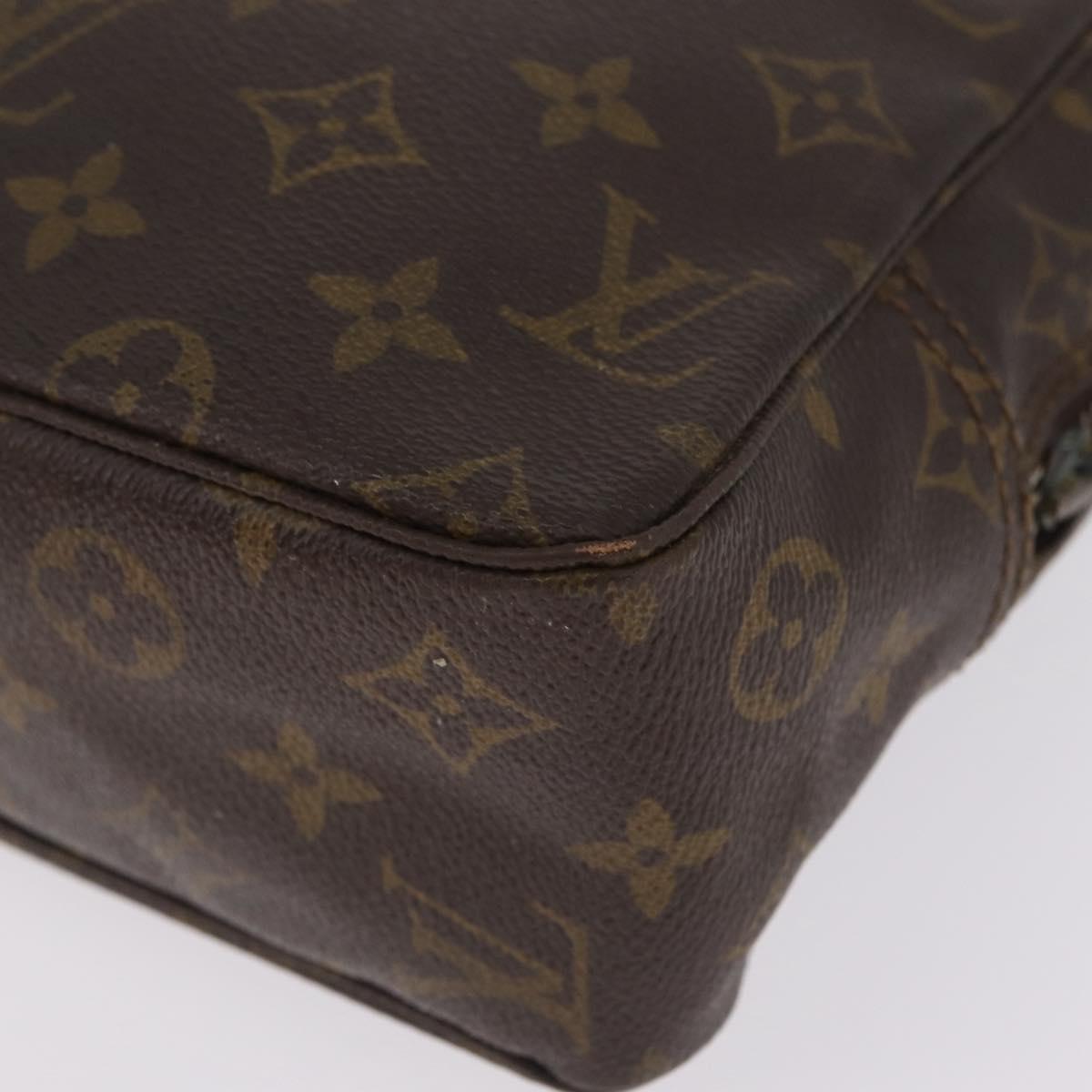 LOUIS VUITTON Monogram Trousse Toilette 28 Clutch Bag M47522 LV Auth 216249