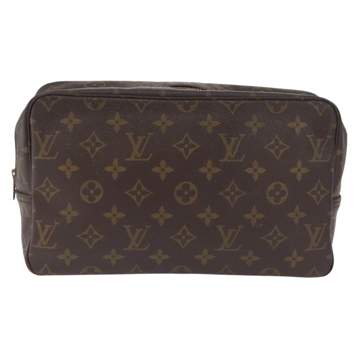 LOUIS VUITTON Monogram Trousse Toilette 28 Clutch Bag M47522 LV Auth 216249