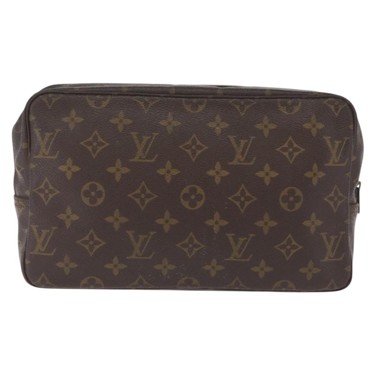 LOUIS VUITTON Monogram Trousse Toilette 28 Clutch Bag M47522 LV Auth 216249