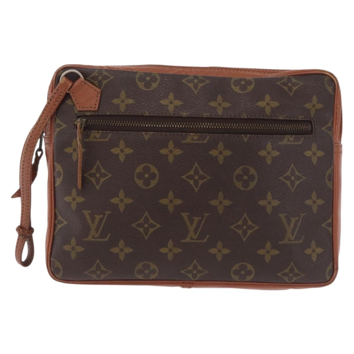 LOUIS VUITTON Monogram Pochette Sports Clutch Bag LV Auth 216253