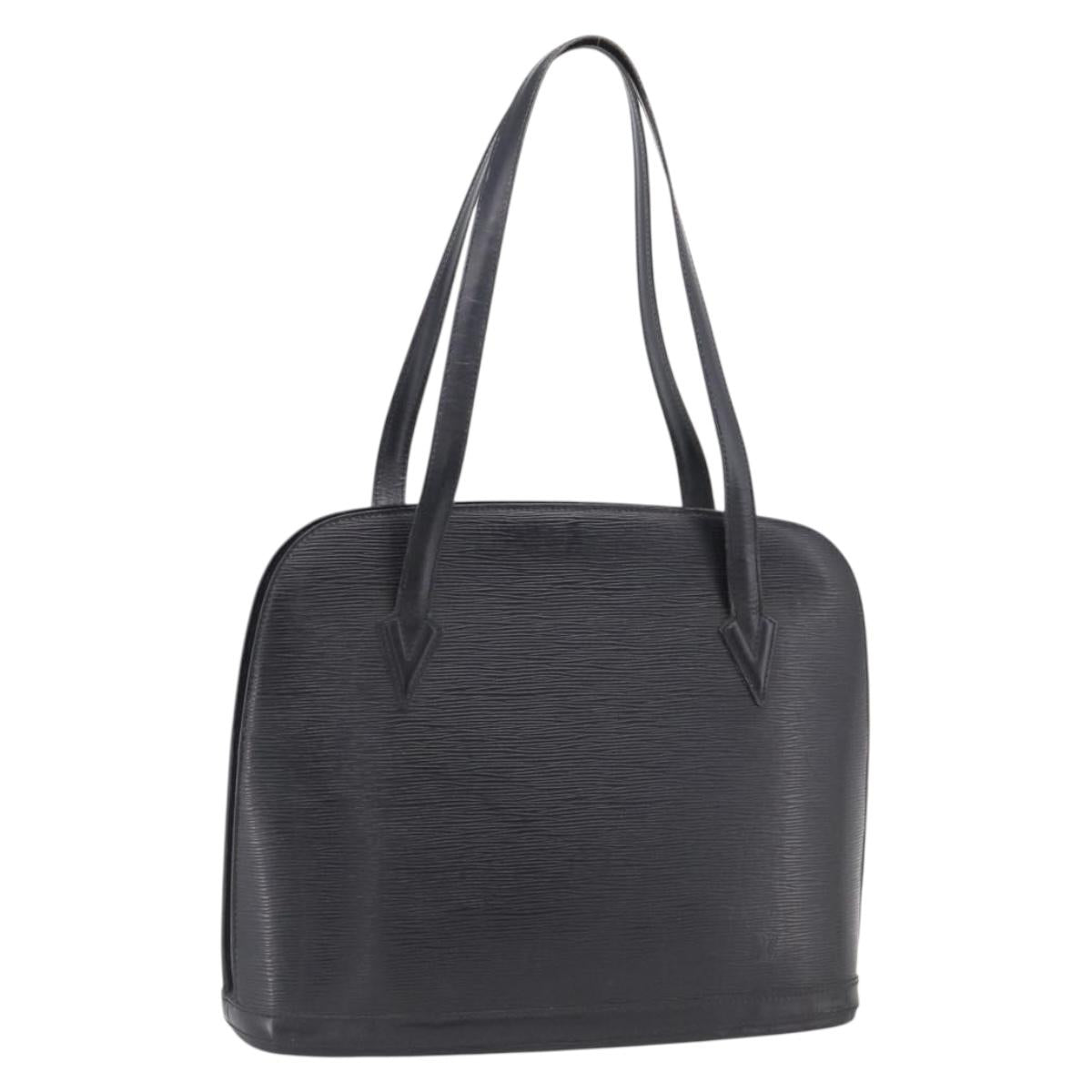 LOUIS VUITTON Epi Lussac Shoulder Bag Black M52282 LV Auth 216258