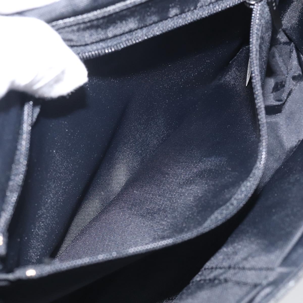 GIVENCHY Hand Bag Leather Black Silver Auth 216260A