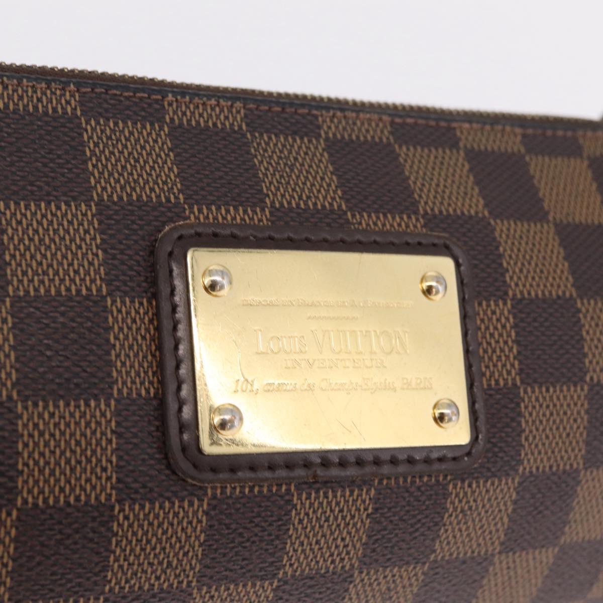 LOUIS VUITTON Damier Ebene Eva Shoulder Bag N55213 LV Auth 216275A