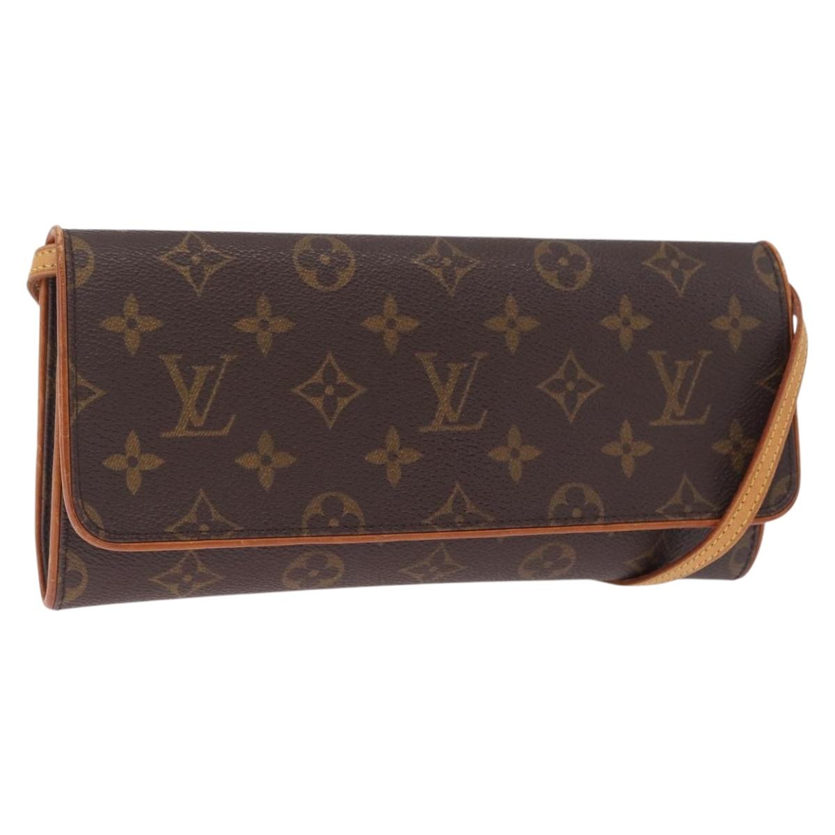 LOUIS VUITTON Monogram Pochette Twin GM Shoulder Bag M51852 LV Auth 216280