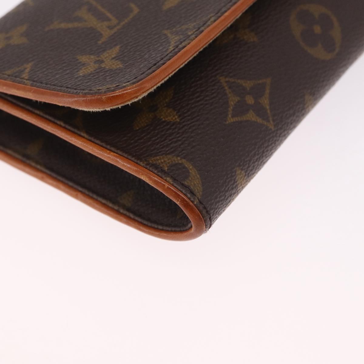 LOUIS VUITTON Monogram Pochette Twin GM Shoulder Bag M51852 LV Auth 216280