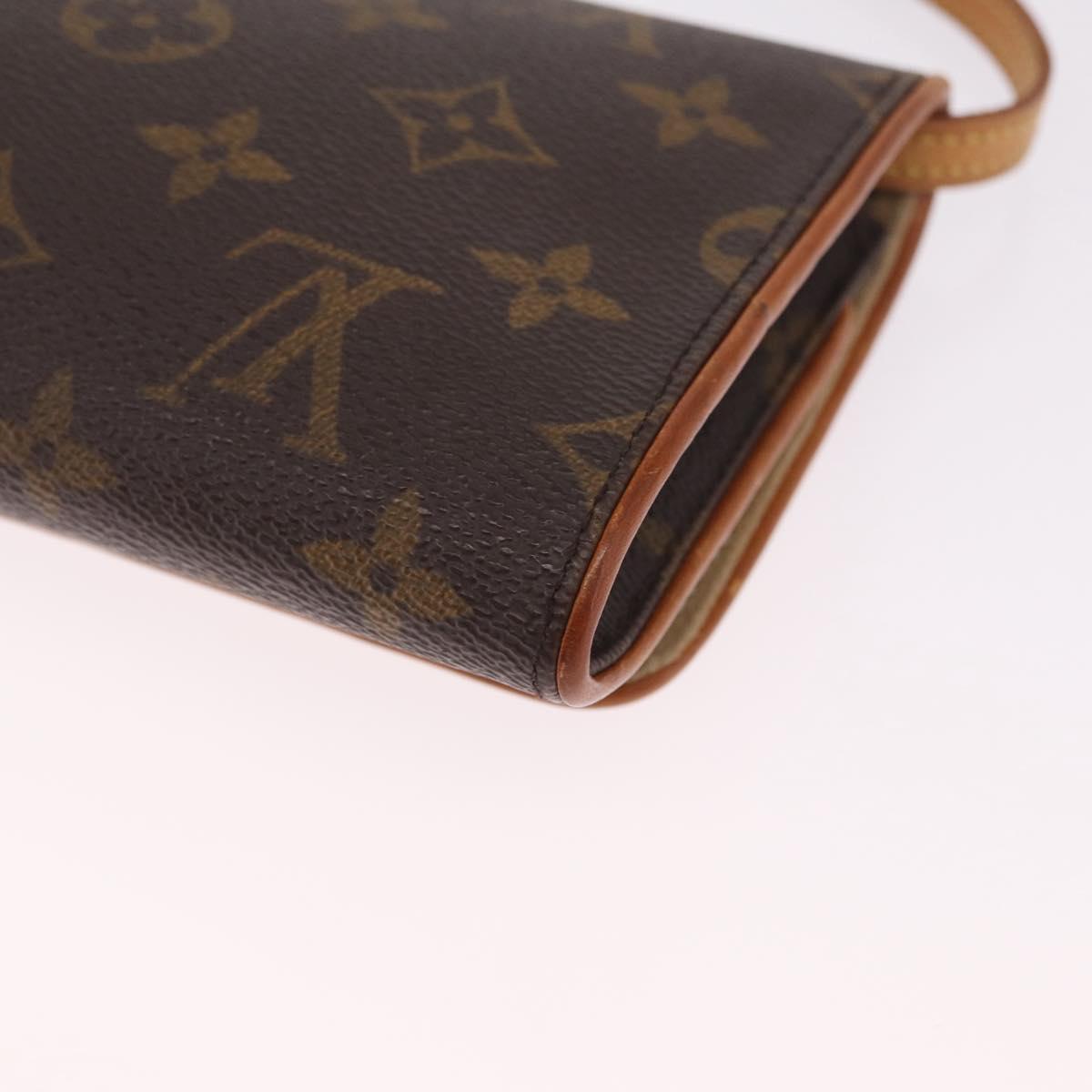 LOUIS VUITTON Monogram Pochette Twin GM Shoulder Bag M51852 LV Auth 216280