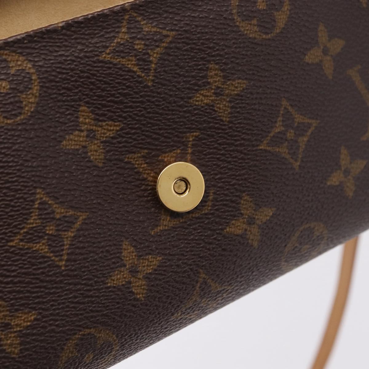 LOUIS VUITTON Monogram Pochette Twin GM Shoulder Bag M51852 LV Auth 216280