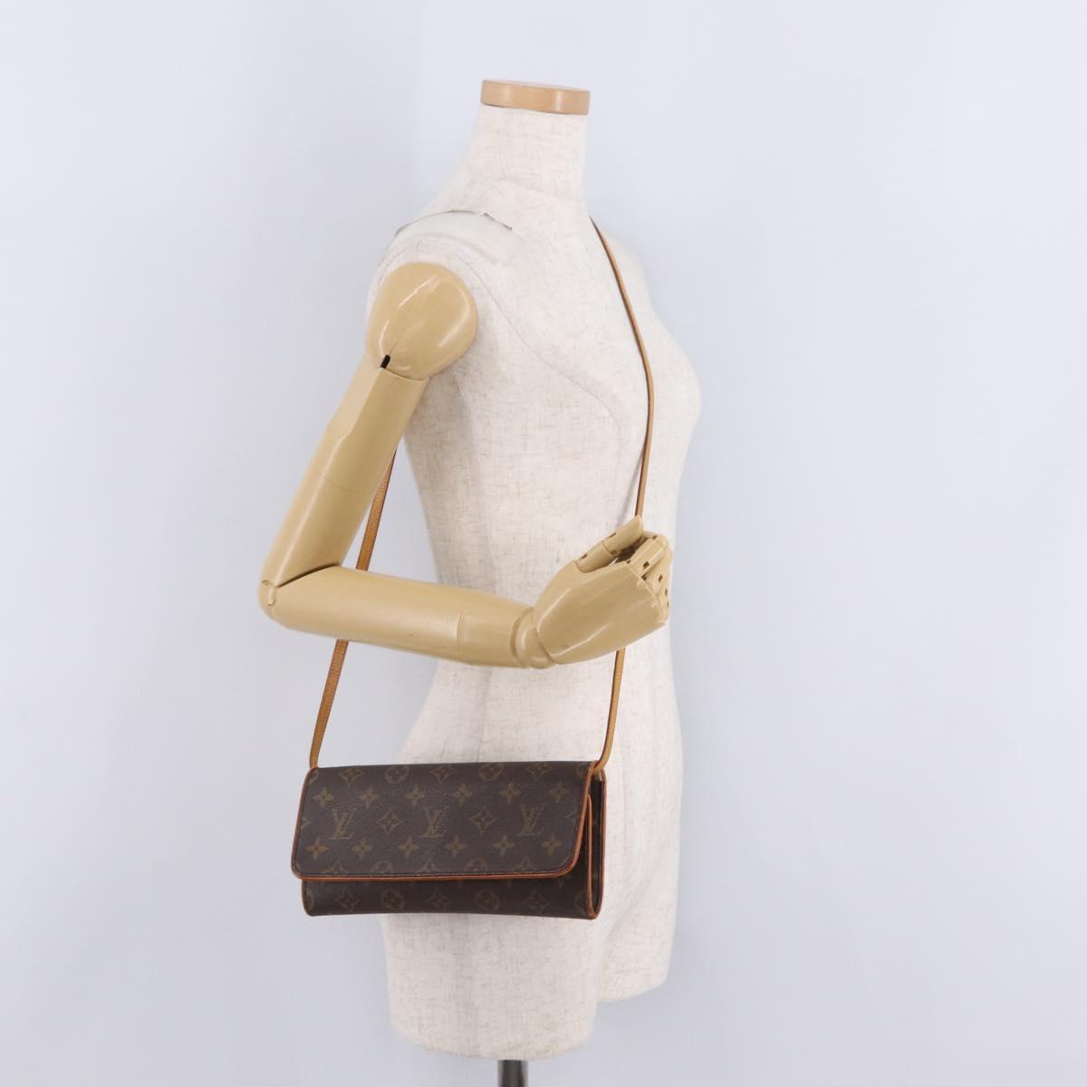 LOUIS VUITTON Monogram Pochette Twin GM Shoulder Bag M51852 LV Auth 216280