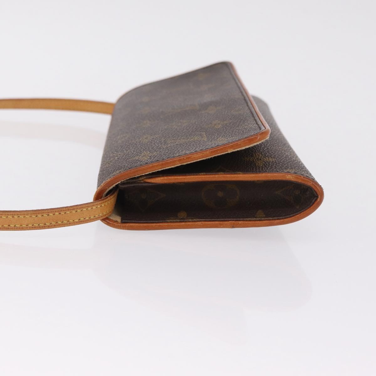 LOUIS VUITTON Monogram Pochette Twin GM Shoulder Bag M51852 LV Auth 216280