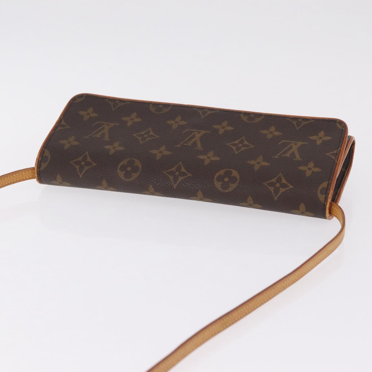 LOUIS VUITTON Monogram Pochette Twin GM Shoulder Bag M51852 LV Auth 216280