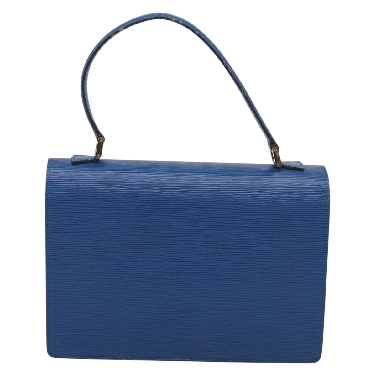LOUIS VUITTON Epi Concorde Hand Bag Blue M52135 LV Auth 216288