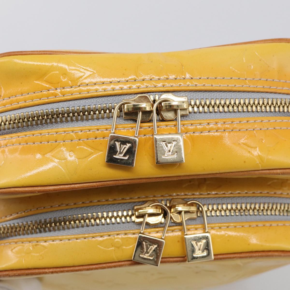 LOUIS VUITTON Monogram Vernis Wooster Shoulder Bag Gris M91036 LV Auth 216294