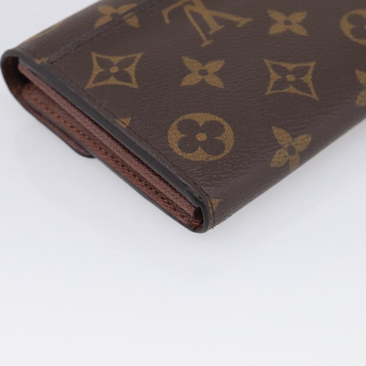 LOUIS VUITTON Monogram Portefeuille Sarah Long Wallet M60531 LV Auth 216301V