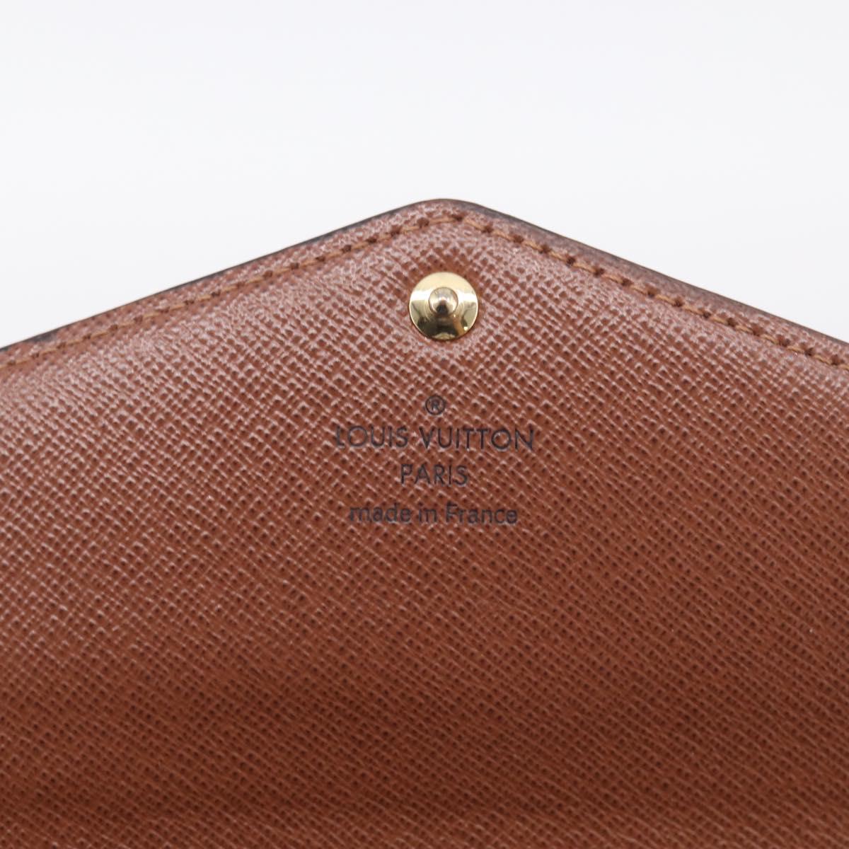 LOUIS VUITTON Monogram Portefeuille Sarah Long Wallet M60531 LV Auth 216301V