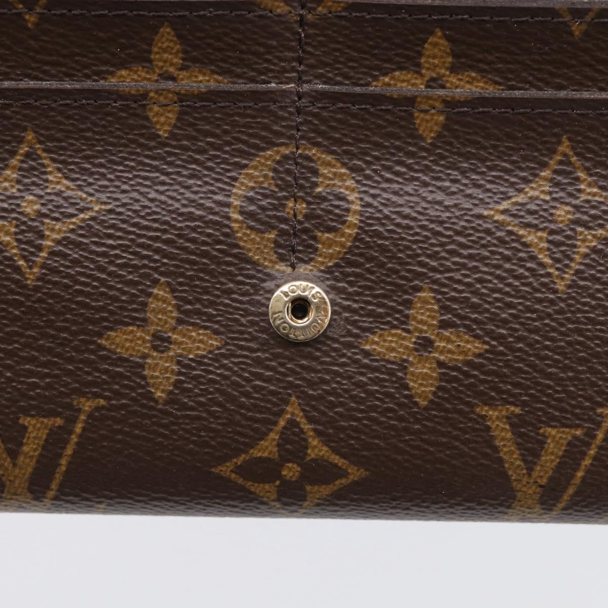 LOUIS VUITTON Monogram Portefeuille Sarah Long Wallet M60531 LV Auth 216301V