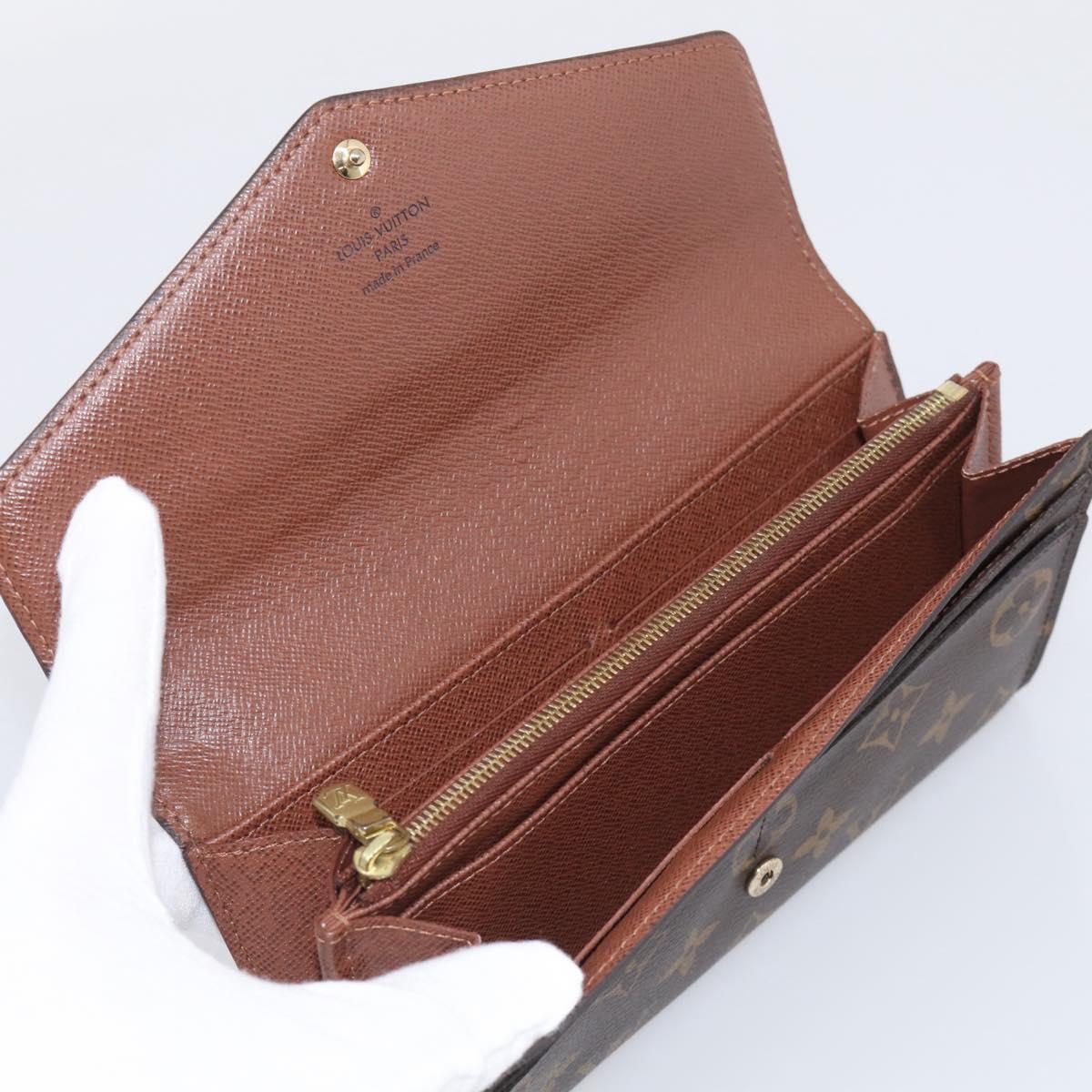 LOUIS VUITTON Monogram Portefeuille Sarah Long Wallet M60531 LV Auth 216301V
