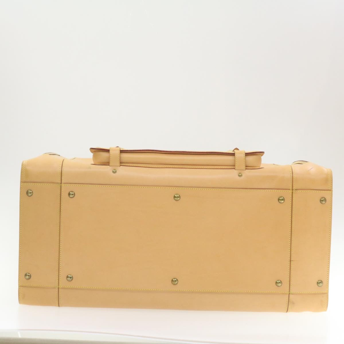 LOUIS VUITTON Nomad Travel Boston Bag Special order Beige LV Auth 22115SV
