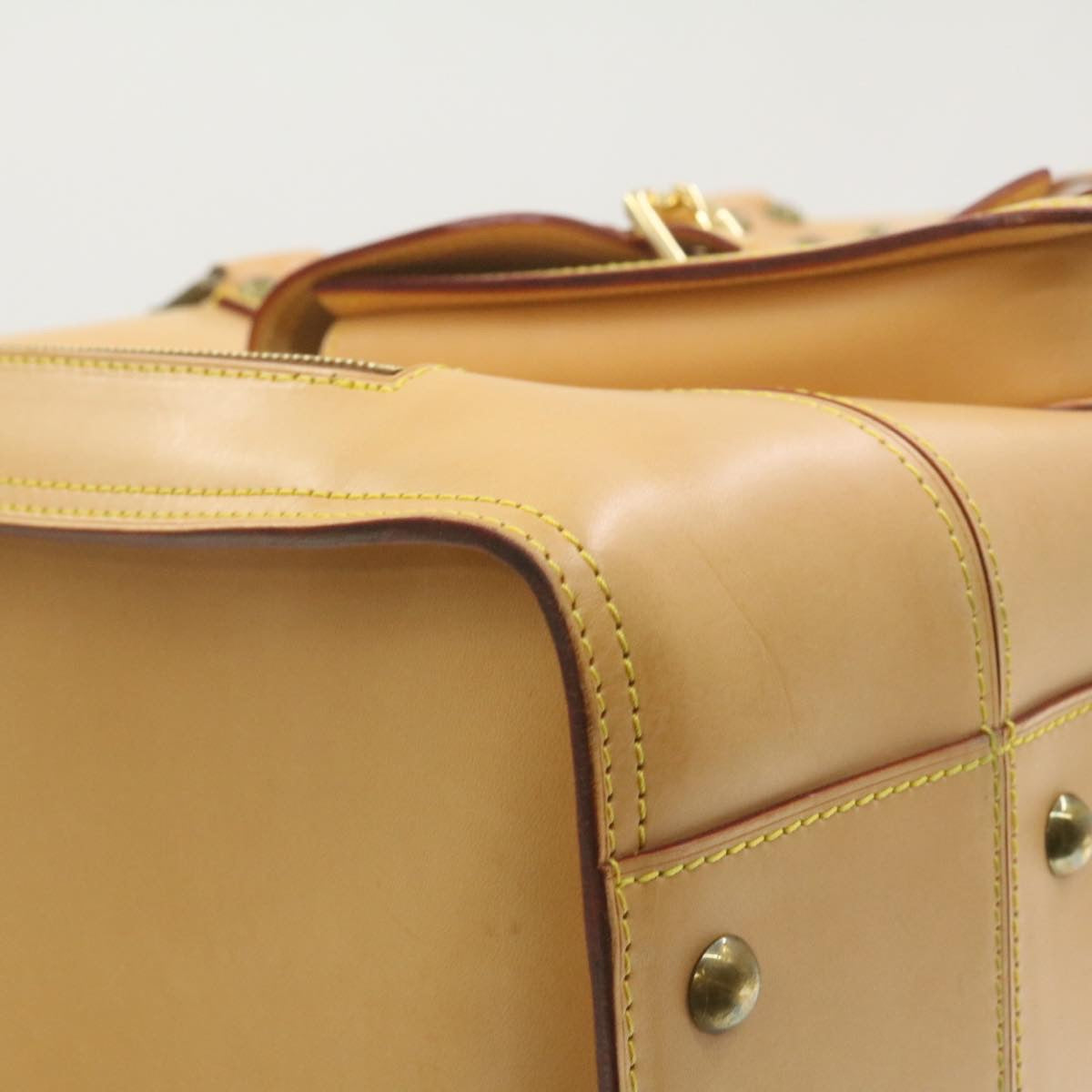LOUIS VUITTON Nomad Travel Boston Bag Special order Beige LV Auth 22115SV