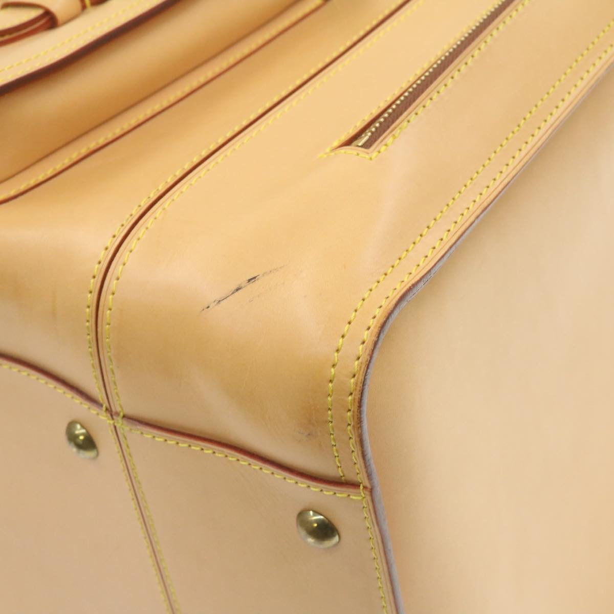 LOUIS VUITTON Nomad Travel Boston Bag Special order Beige LV Auth 22115SV