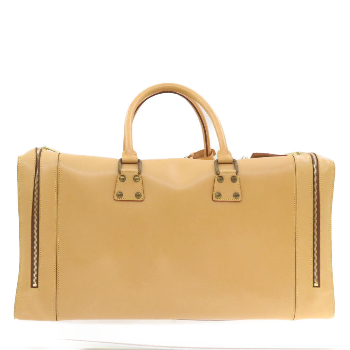 LOUIS VUITTON Nomad Travel Boston Bag Special order Beige LV Auth 22115SV