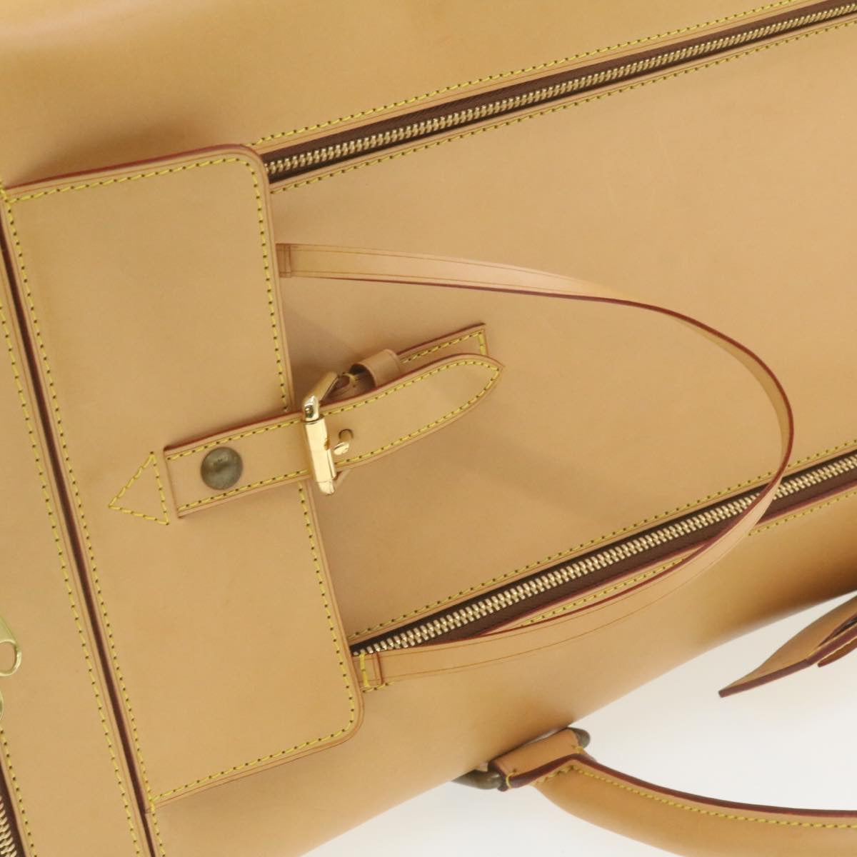 LOUIS VUITTON Nomad Travel Boston Bag Special order Beige LV Auth 22115SV