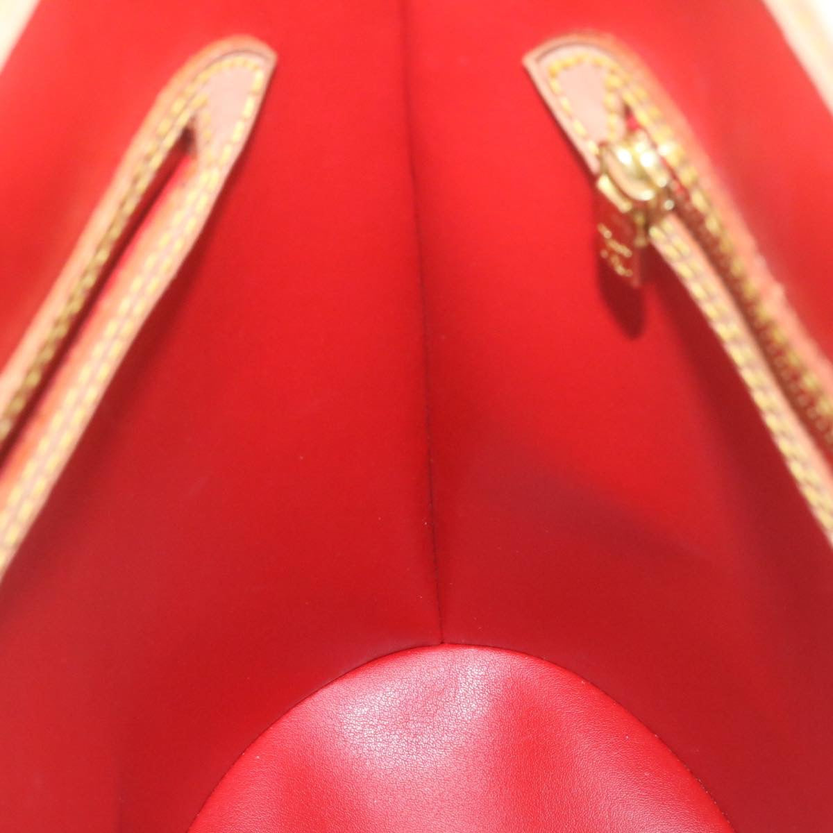 LOUIS VUITTON Monogram Vernis Bucket PM Shoulder Bag SP Order Rouge Auth 22324SM