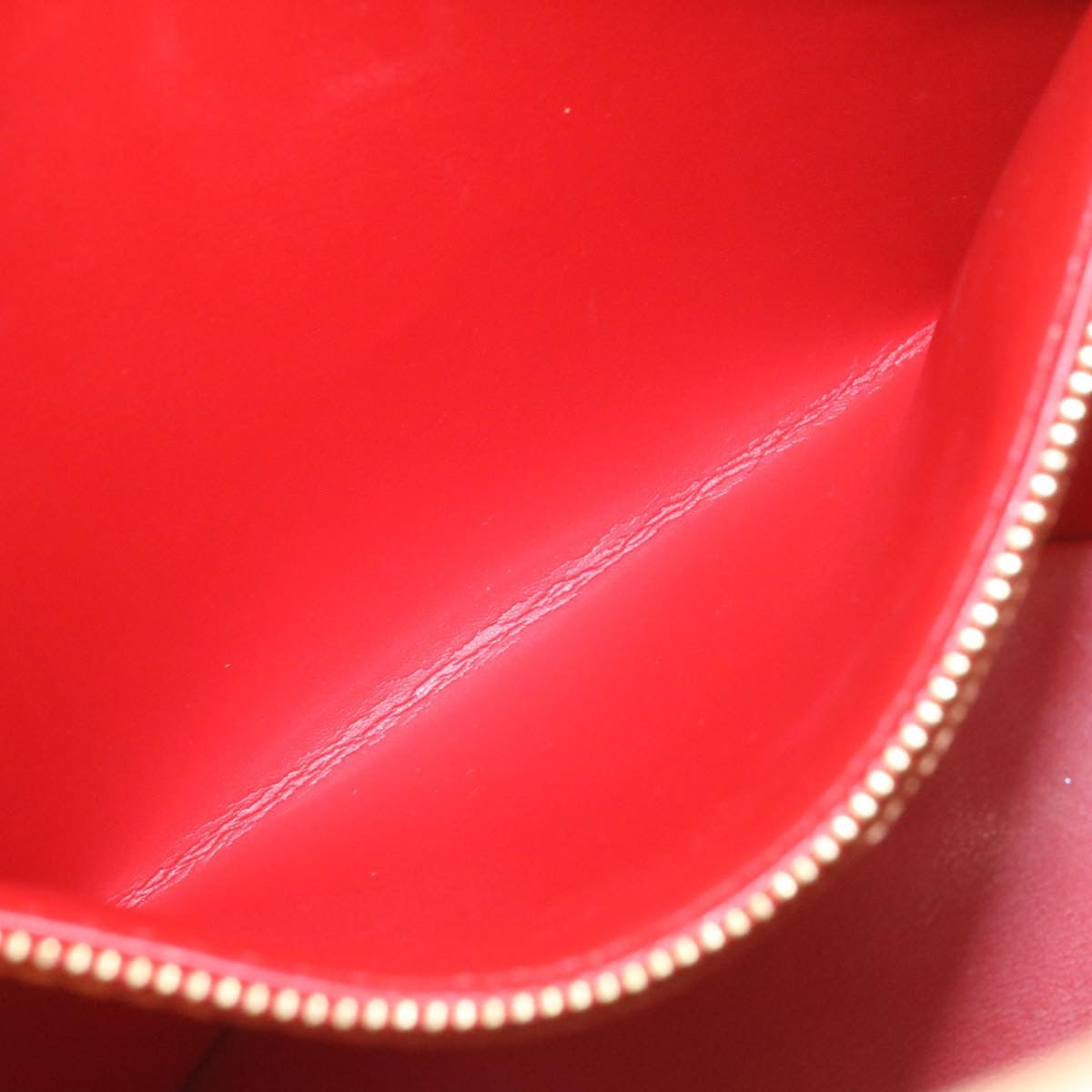 LOUIS VUITTON Monogram Vernis Bucket PM Shoulder Bag SP Order Rouge Auth 22324SM