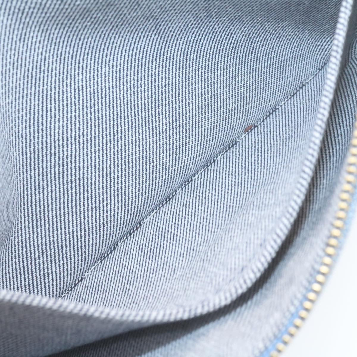 LOUIS VUITTON Monogram Denim Neverfull MM Tote Bag Blue M44981 LV Auth 22325SM