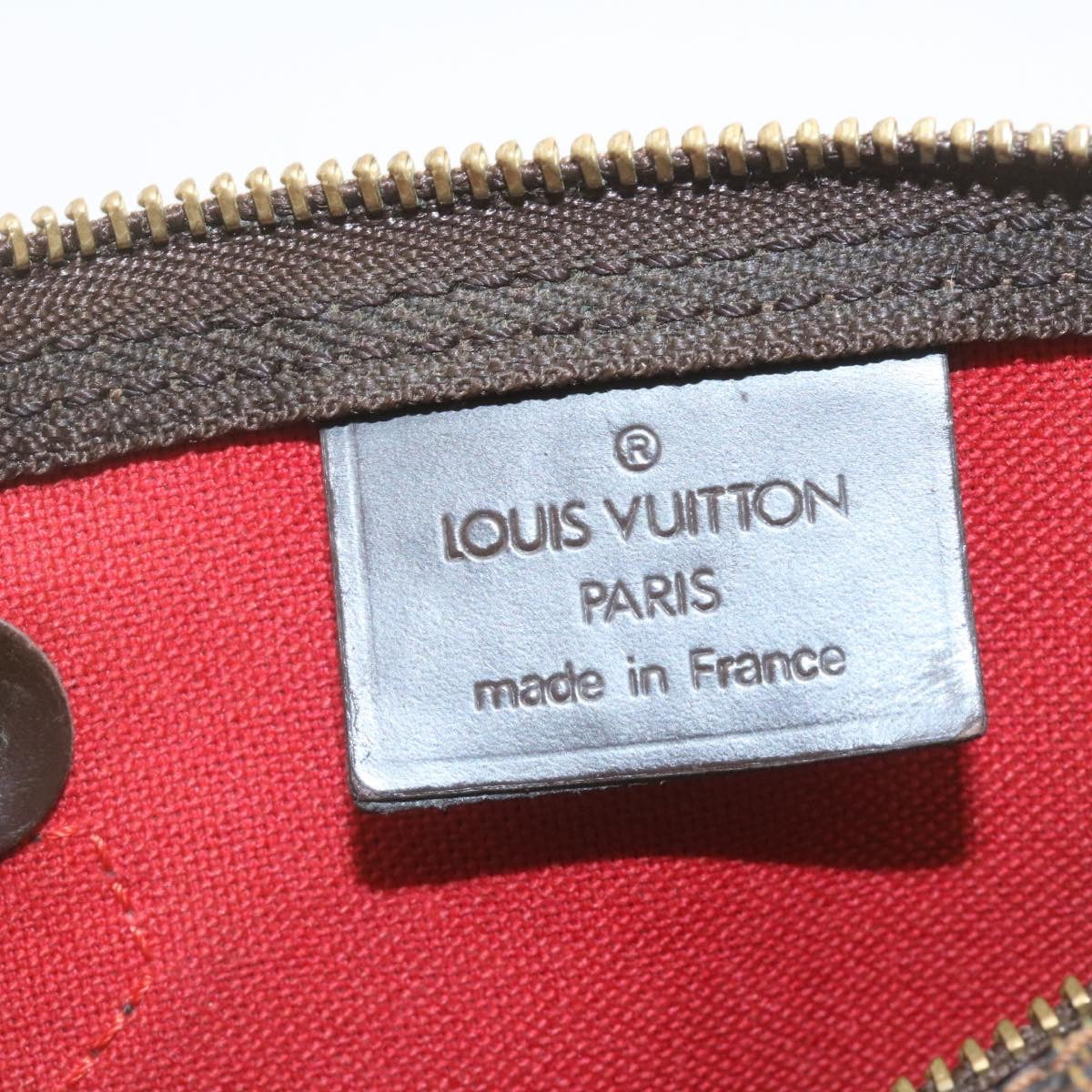 LOUIS VUITTON Damier Ebene Mini Speedy Hand Bag SP Order LV Auth 23260SM