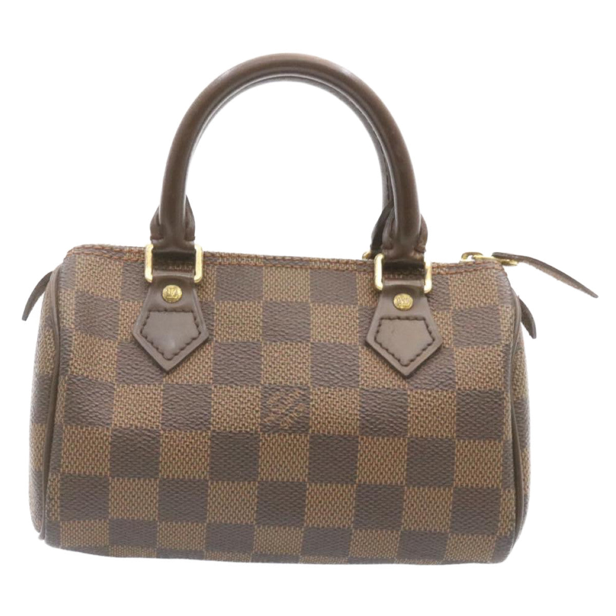 LOUIS VUITTON Damier Ebene Mini Speedy Hand Bag SP Order LV Auth 23260SM