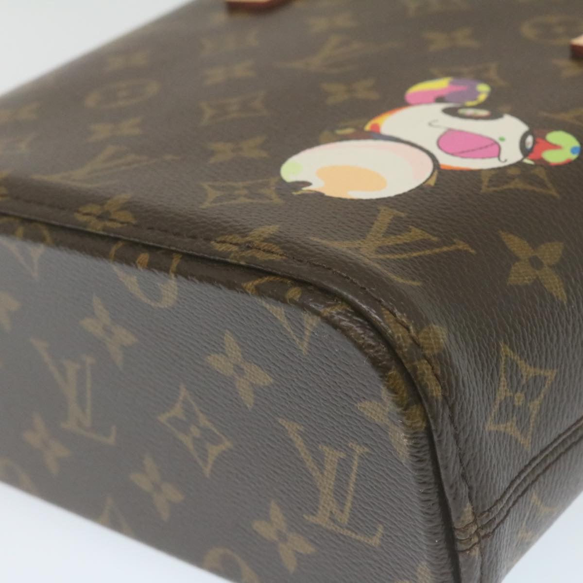 LOUIS VUITTON Monogram Panda TakashiMurakami Vavin PM ToteBag M51173Auth26131SAV