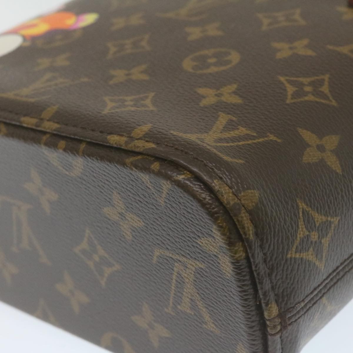 LOUIS VUITTON Monogram Panda TakashiMurakami Vavin PM ToteBag M51173Auth26131SAV