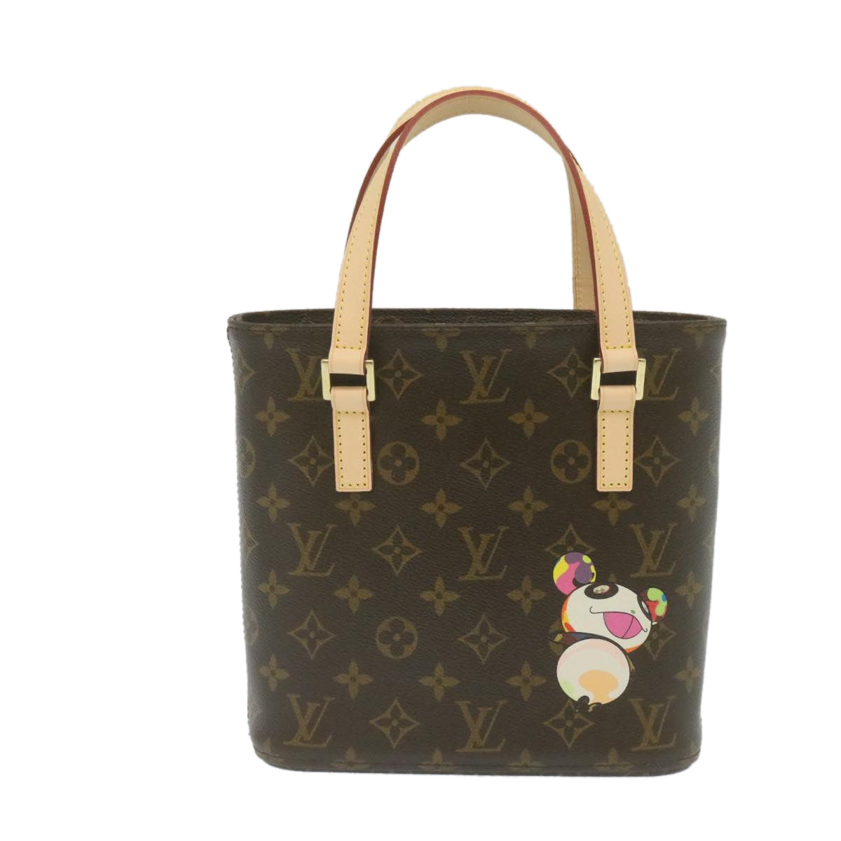 LOUIS VUITTON Monogram Panda TakashiMurakami Vavin PM ToteBag M51173Auth26131SAV