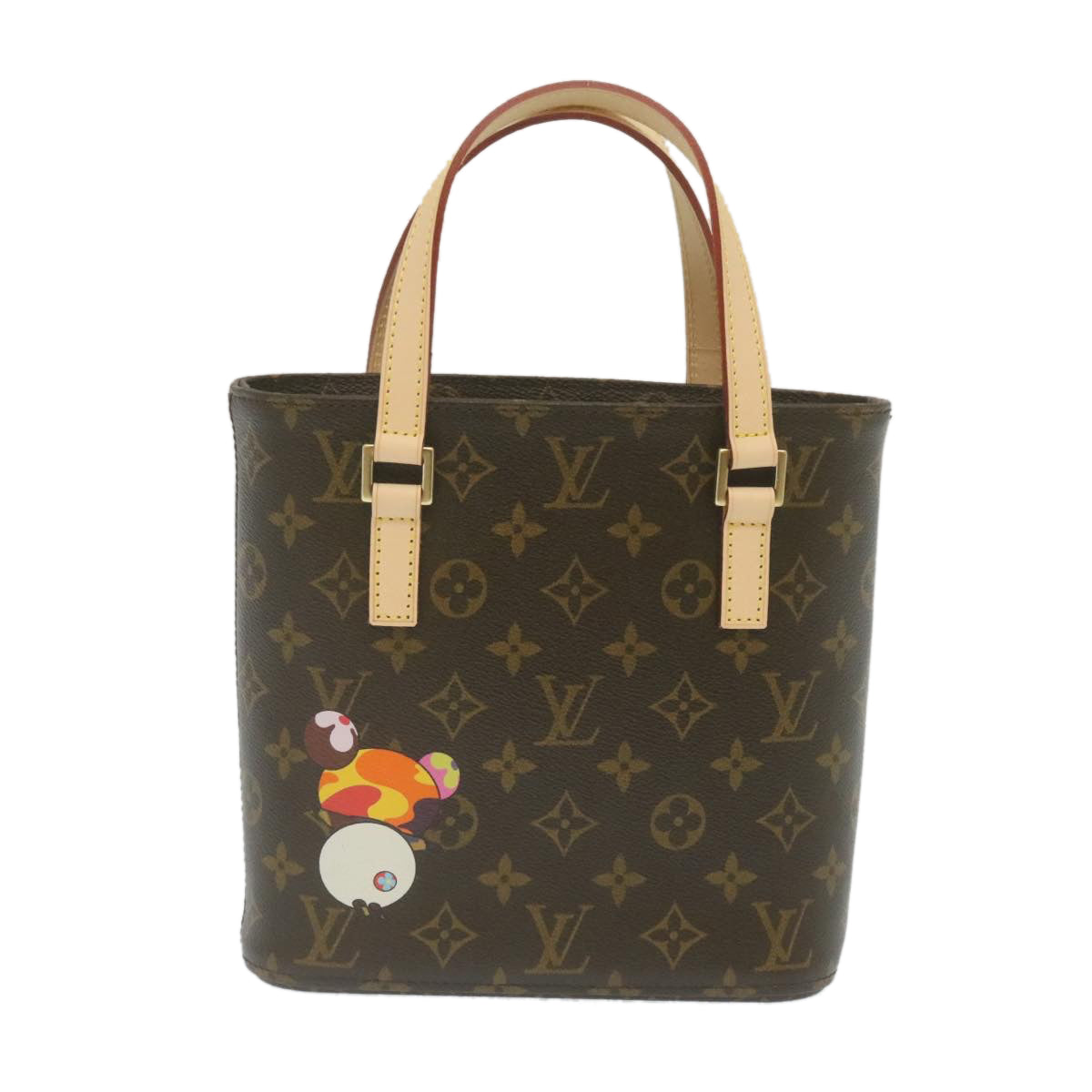 LOUIS VUITTON Monogram Panda TakashiMurakami Vavin PM ToteBag M51173Auth26131SAV